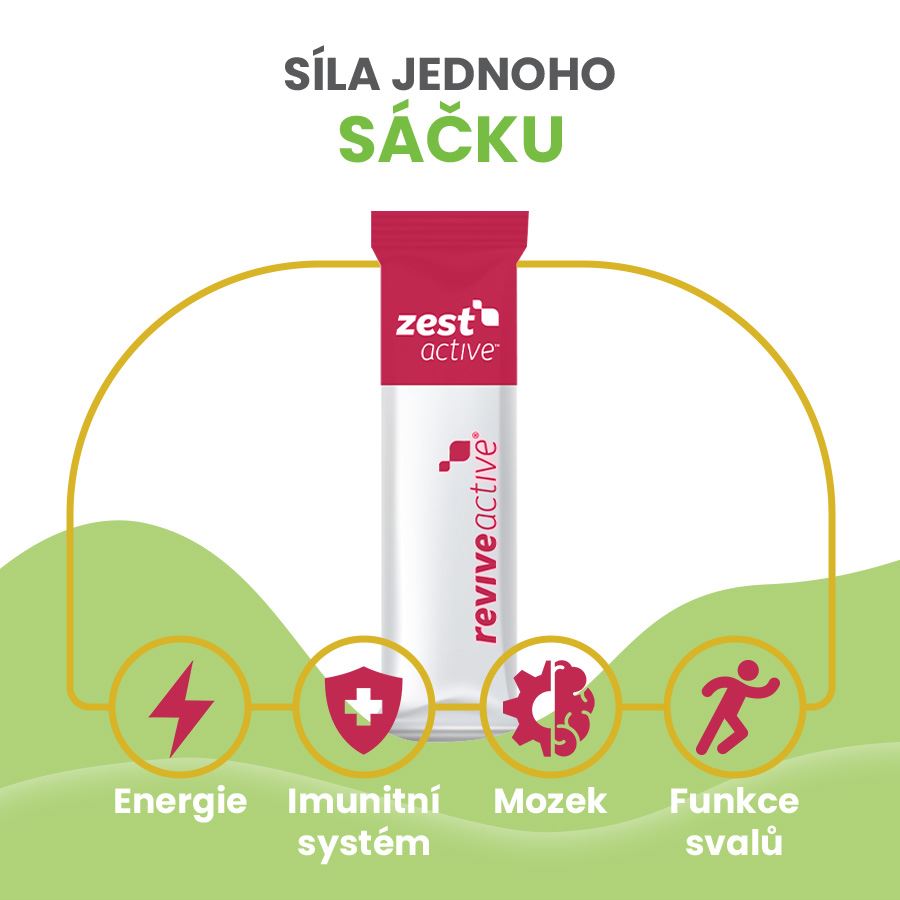 Zest Active 30 sáčků berry (Energie, imunita, mozek, funkce svalů)