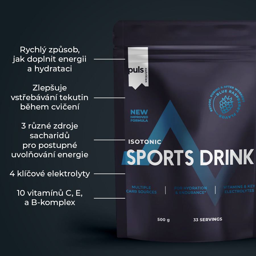 Isotonic Sports Drink 500g blue raspberry