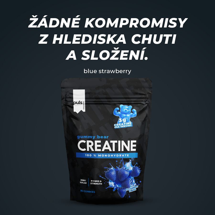 Creatine Gummy Bear 90 gummies blue strawberry
