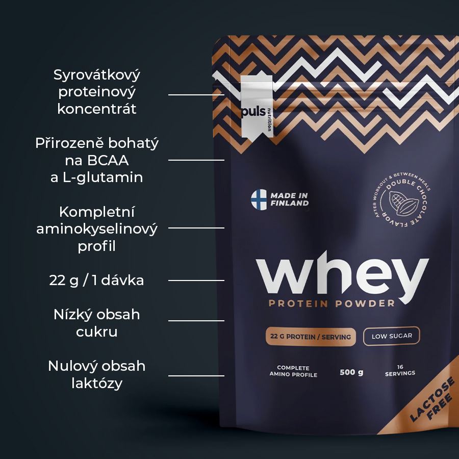 Whey Protein Lactose Free 500g double chocolate