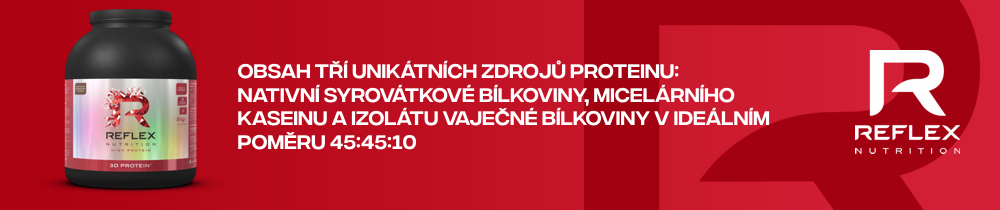 Obsah tří unikátních zdrojů proteinu: nativní syrovátkové bílkoviny, micelárního kaseinu a izolátu vaječné bílkoviny.