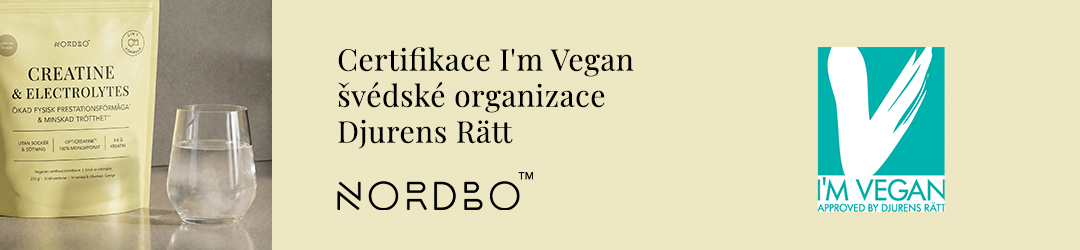 Certifikát I´m Vegan garantuje, že produkt je 100% rostlinného původu.