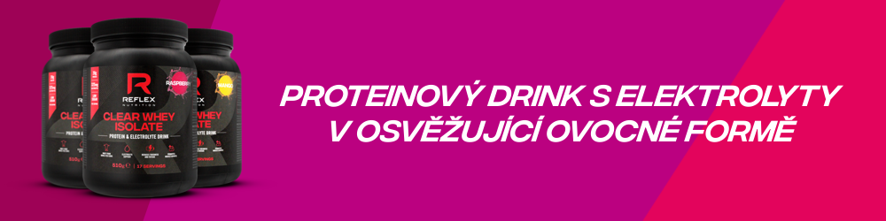 Proteinový drink s elektrolyty v osvěžující ovocné formě.