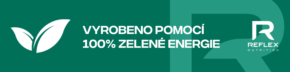  Vyrobeno pomocí 100% zelené energie.