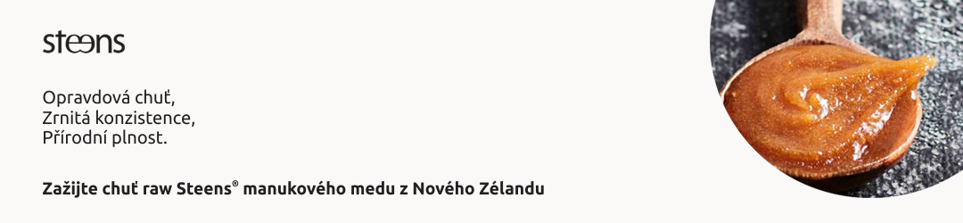 Opravdová chuť, zrnitá konzistence. Steens Manuka Honey je raw nepasterizovaný pravý manukový med z Nového Zélandu.