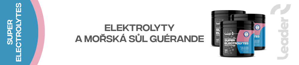 Super elektrolyty a mořská sůl Guérande.