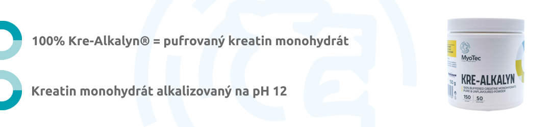 100% Kre-Alkalyn, pufrovaný kreatin monohydrát.