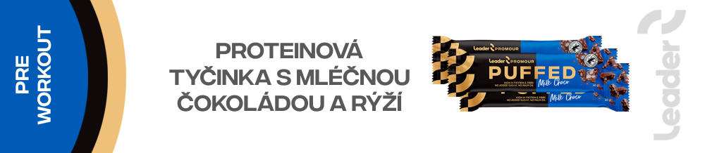 Proteinová tyčinka s mléčnou čokoládou a rýží.