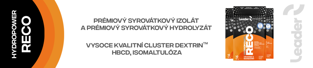 Reco prémiový syrovátkový izolát a prémiový syrovátkový hydrolyzát.Vysoce kvalitní cluster dextrin, HBCD,isomaltulóza.