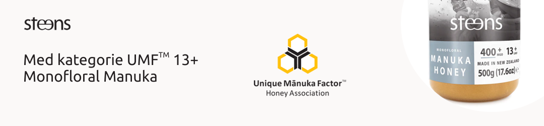 Med kategorie UMF 13+ Monofloral Manuka.