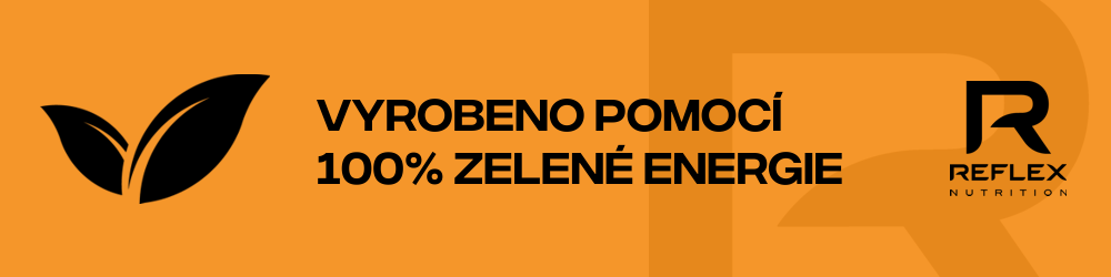 Při výrobě bylo využito 100% zelené energie.