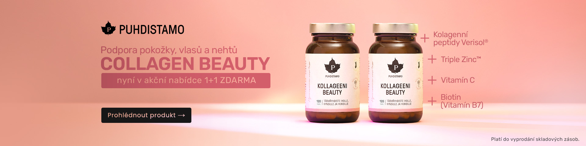 Puhdistamo Collagen Beauty - 1+1 zdarma